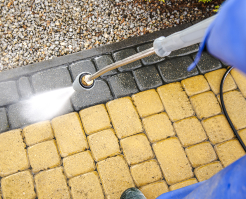 Driveway Bricks Washing